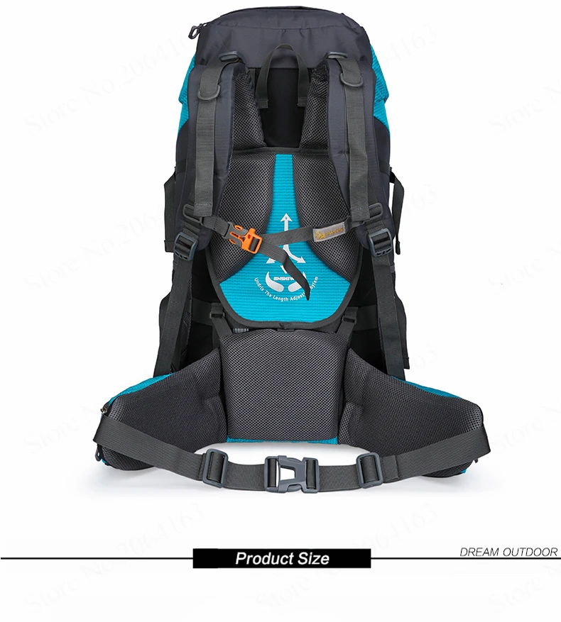 60л большой емкости походные рюкзаки Легкие уличные спортивные сумки водонепроницаемый рюкзак мужской рюкзак для путешествий с поддержкой сплава