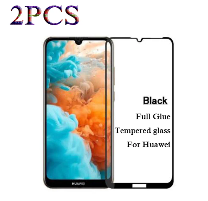 

2pcs Tempered Glass For huawei Honor 10 Lite P smart 2019 Honor 8S 8A 8X 10i 20 Pro Full Cover Protective film Screen Protector