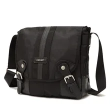 Black Stylish Vintage Men Business Oxford Shoulder Bags Waterproof Durable Crossbody Bags Travel Bags