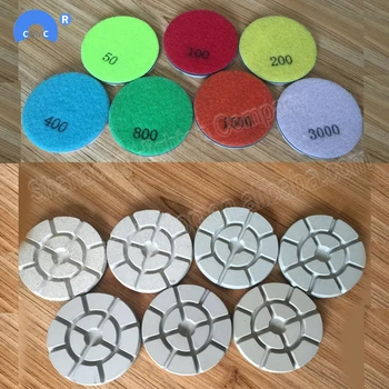 

3 inch 80mm wet diamond floor polish pad granite concrete marble