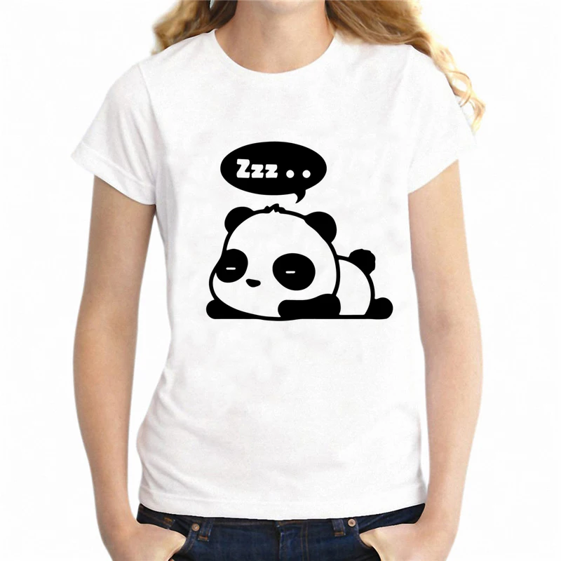 

Newest Short Sleeve T-shirt Women Fashion Cute Punk Animal Design lady Tops Lovely Panda Printed Novelty women tshirt tops