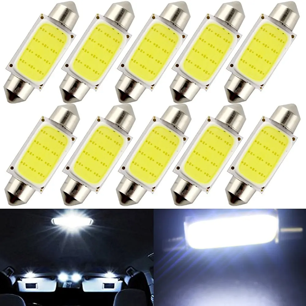 

5pcs LED COB C5W Car Auto Festoon Dome Interior LED Lights Lamp Map Roof Reading Bulb DC12V