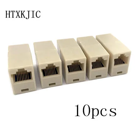 Cable RJ45 Adapter Network Ethernet Lan Coupler Connector CAT 5 5E Extender Plug 10pcs | Компьютеры и офис