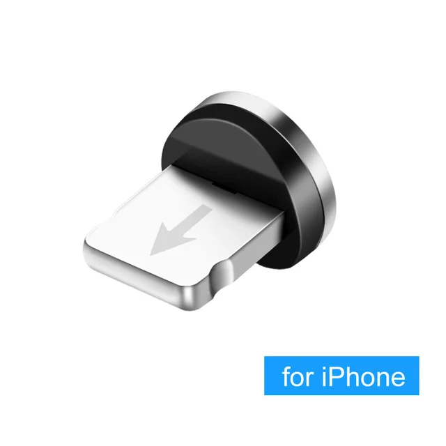 Only Plug for iPhone Магнитный USB кабель 1 м провод для быстрой зарядки для iPhone кабель для samsung S8 S9 S10 5G Plus Redmi Note 4 5 6 7 Pro телефонный провод - Цвет: Only Plug for iPhone