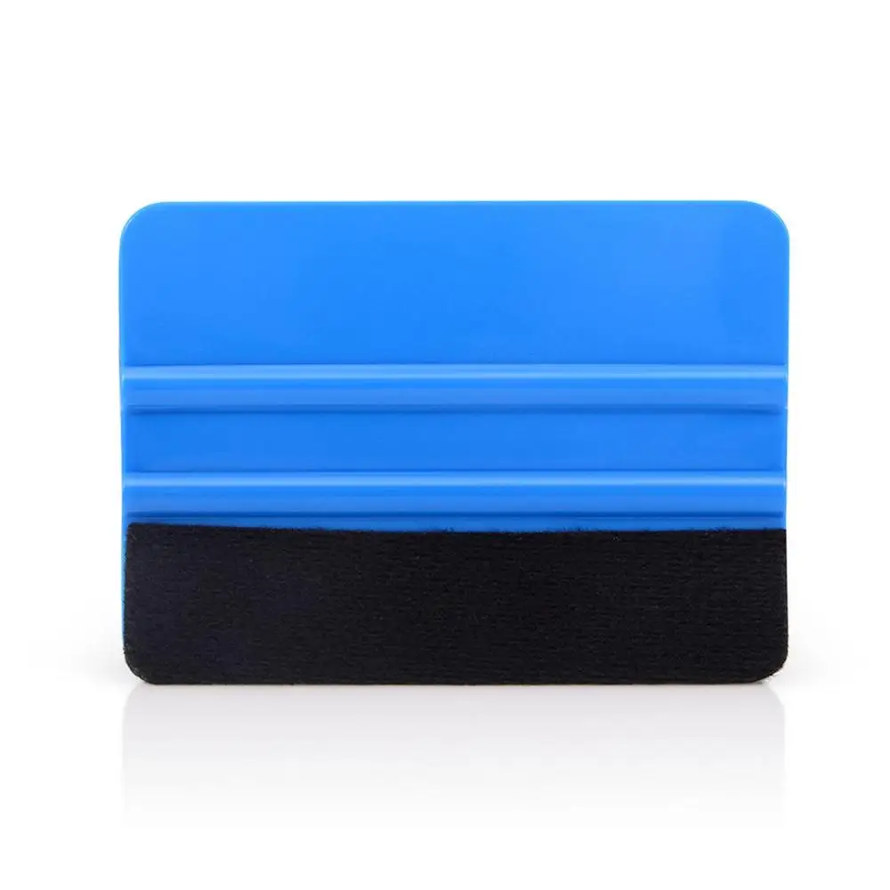 

Blue Cloth Square Shape Fluff Body Film Color Changing Tool Film Scraper