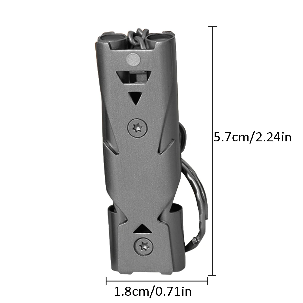 Свисток из нержавеющей стали Открытый свисток выживания высокочастотный землетрясение свисток для спасателя высокий децибел свисток