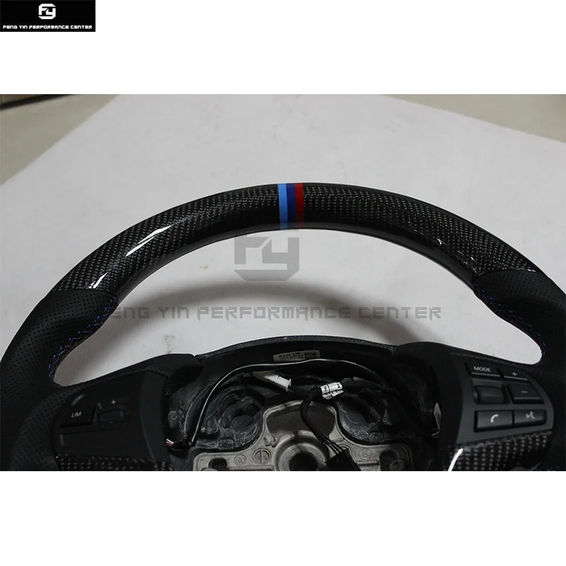 F30 3 Подставка-тренога из углеволокна серия для колеса рулевого управления автомобиля рулевое черная кожа для BMW F30 320i 325i 335i 13-18