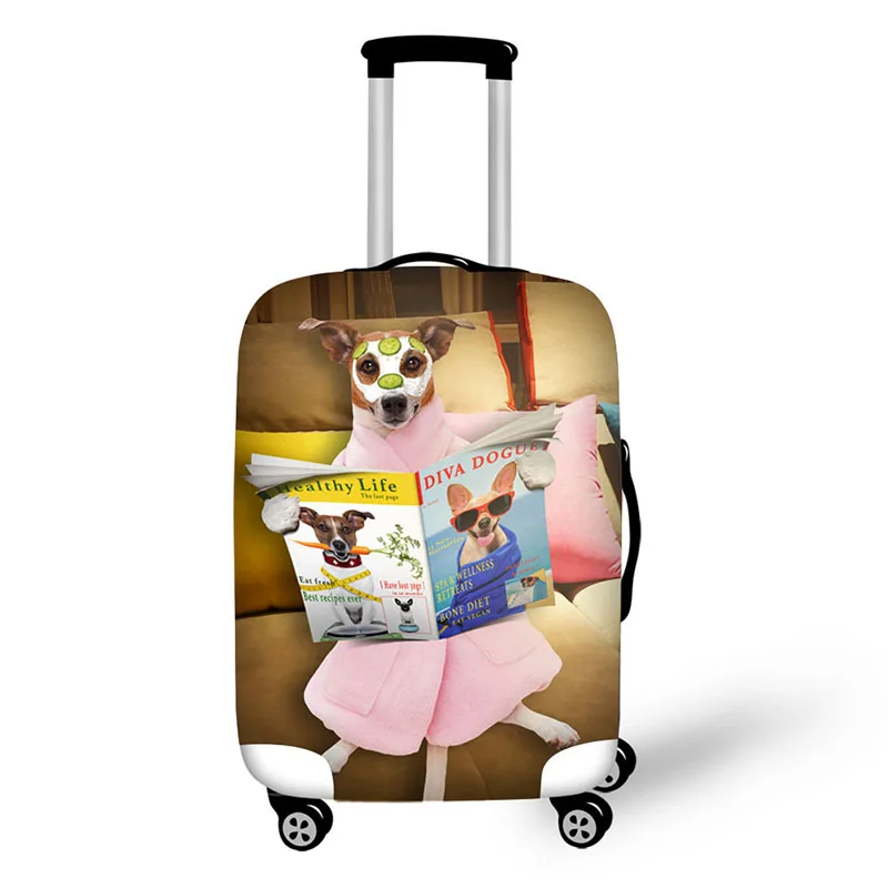 Чехол для костюма, чехол, защитный чехол для багажа, чехол на молнии, 3D pet cat с принтами для багажа, чехол для костюма 18-32 дюйма - Цвет: 7318
