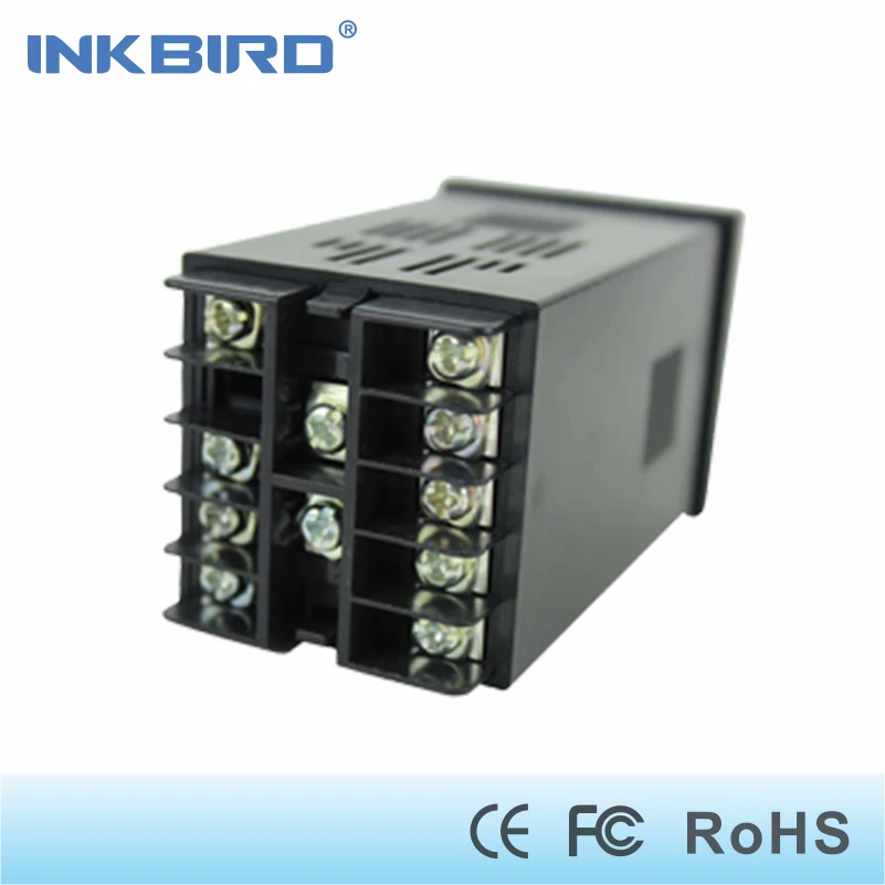 Inkbird двойной цифровой PID контроллер температуры AC/DC 12-24 В SSR релейный выход ITC-100VL+ K датчик+ 25DA SSR