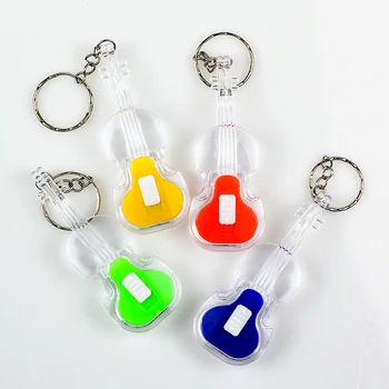 

FREE SHIPPING BY DHL 100pcs/lot 2019 LED Plastic Violin Keychains Flashlight Violin Key Holders Violin Keyrings for Music Gifts