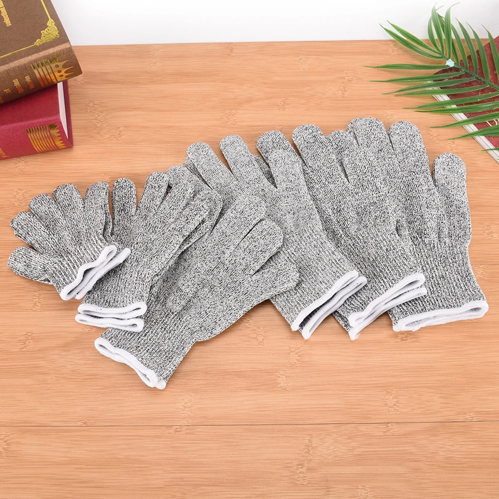 

1Pair XXS/XS/S/M/L/XL 6Size Working Gloves Homework CE Standard Level 5 Cut Resistant Gloves Safety Mesh Butcher Anti-cut Gloves