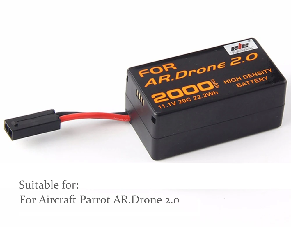 Мощный литий-полимерный аккумулятор ELE ELEOPTION высокой плотности 2000 мАч 11,1 В для Parrot AR. Drone 2,0, обновленная Мощная батарея для квадрокоптера