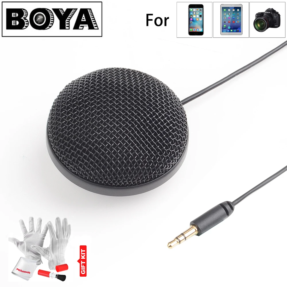 

BOYA BY-MM2 Omnidirectional Condenser Stereo Microphone for iPhone Canon Nikon for Sony DSLR Camera for Panasonic Camcorder