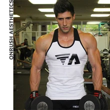 OA мужские фитнес-Жилеты Бодибилдинг повседневные бегущие безрукавки эластичные впитывающие пот футолка с длинным рукавом майка Топы