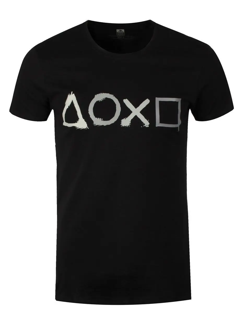 Playstation Buttons Men's Black T-shirt Playstation Buttons Men's Black T-shirt