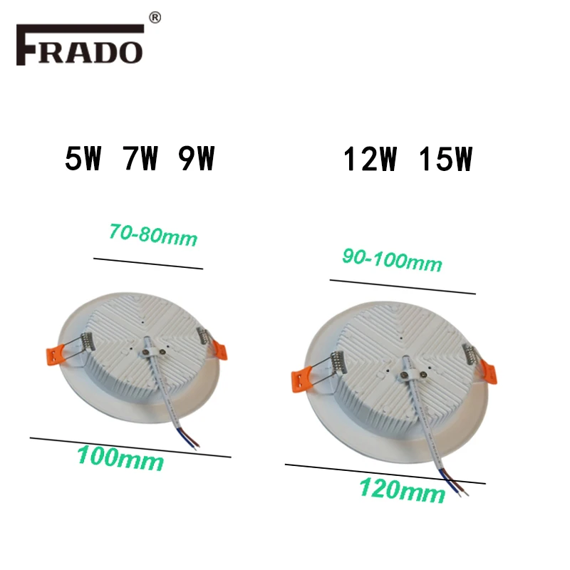 Светодиодный светильник 3 Вт, 5 Вт, 7 Вт, 9 Вт, 12 Вт, Круглый встраиваемый светильник 220 В, 230 В, 240 в, светодиодный светильник для спальни, кухни, внутреннего светодиодного освещения, нейтральный свет