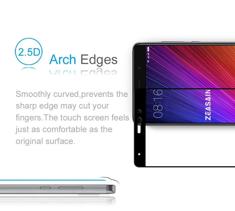 Original ZEASAIN Full Cover Tempered Glass for Xiaomi Mi5s Plus Xiaomi Mi 5s Plus Screen Protector 9H 2.5D Glass Safety Film (2)