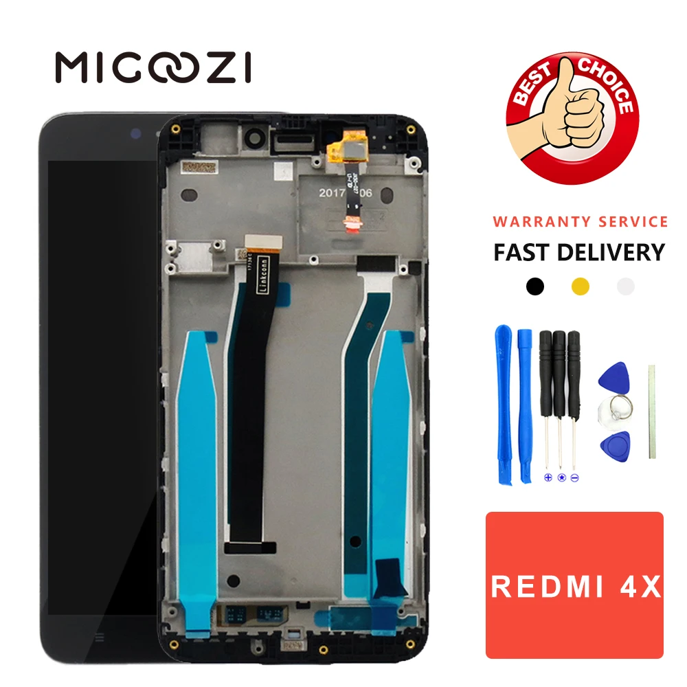 Цена Для Xiaomi Redmi 4X ЖК дисплей сенсорный экран с рамкой 5,0 дюймов экран для Xiaomi Redmi 4X Pro дисплей ЖК дисплей запасные части