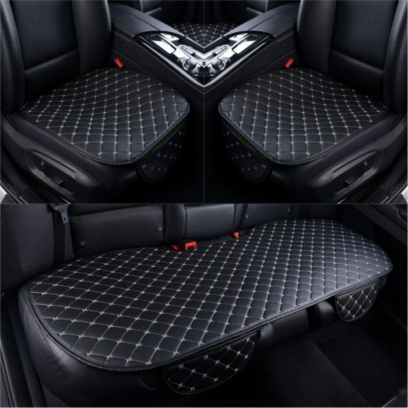 

Four Seasons Universal Leather Slip Car Seat Cover Front Cushion Breathable Protector Mat Pad Car Accessories