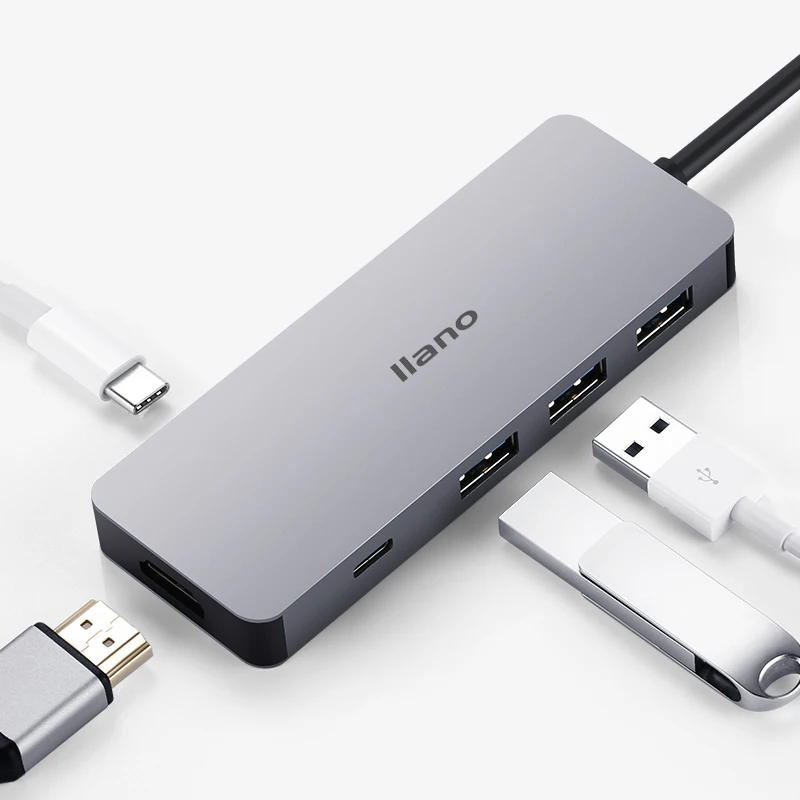 Llano кабель Переходник usb c на hdmi dex разветвитель usb3.0 Тип RJ45 Thunderbolt 3 портами