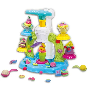 

Girls Mini Simulation ice Cream Maker Machine DIY Plasticine Clay Children Educational Play Game Kids Pretend Play Toy Gift