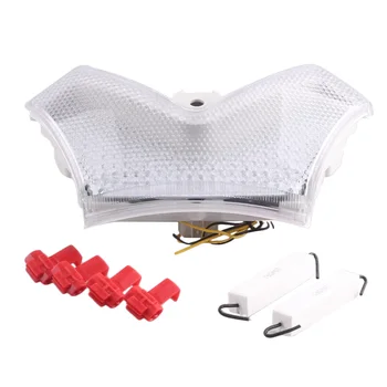 

E-Mark Integrated LED Rear Tail Brake Light Turn Signals Lamp For KAWASAKI NINJA ZX-14R ZX14R 2006-2010 Taillight Assembly