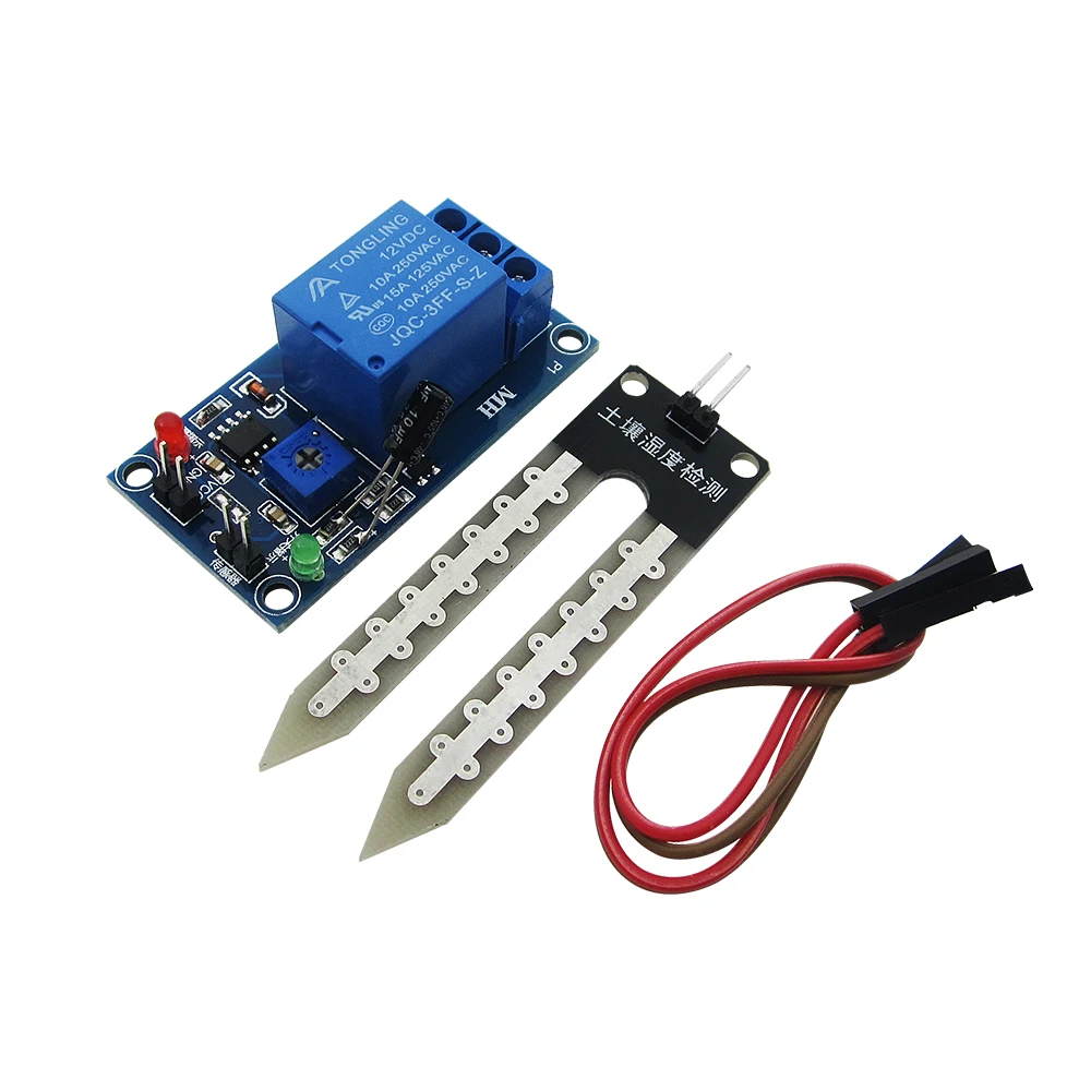 

DC 12V soil moisture sensor relay control module Automatic watering of the humidity starting switch