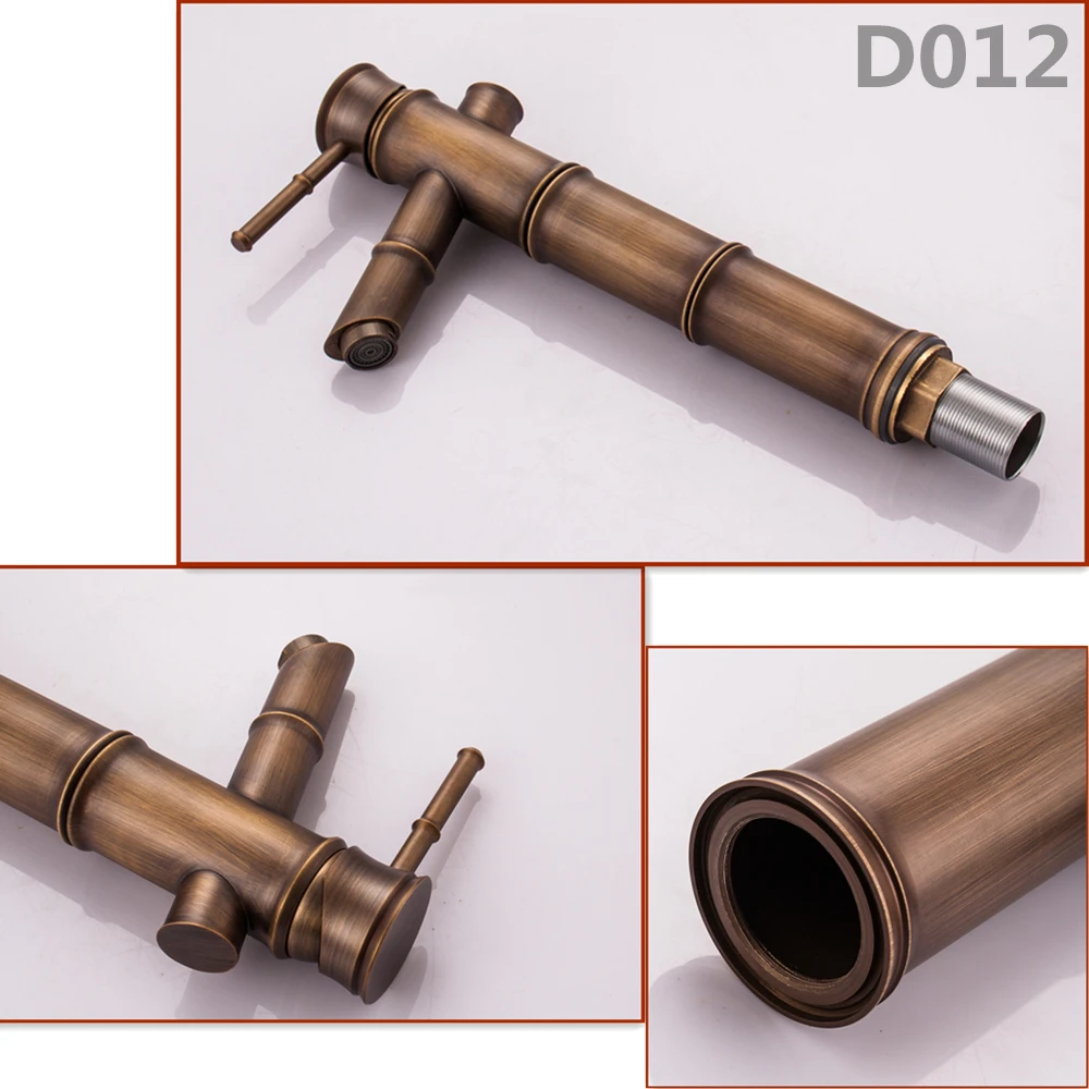 Bathroom Faucet Antique bronze finish Brass Basin Sink Faucet Single Handle water Hot and Cold taps Mci511