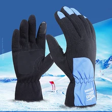 Водонепроницаемые зимние лыжные перчатки с сенсорным экраном, флисовые теплые перчатки для сноуборда, мужские мотоциклетные походные перчатки
