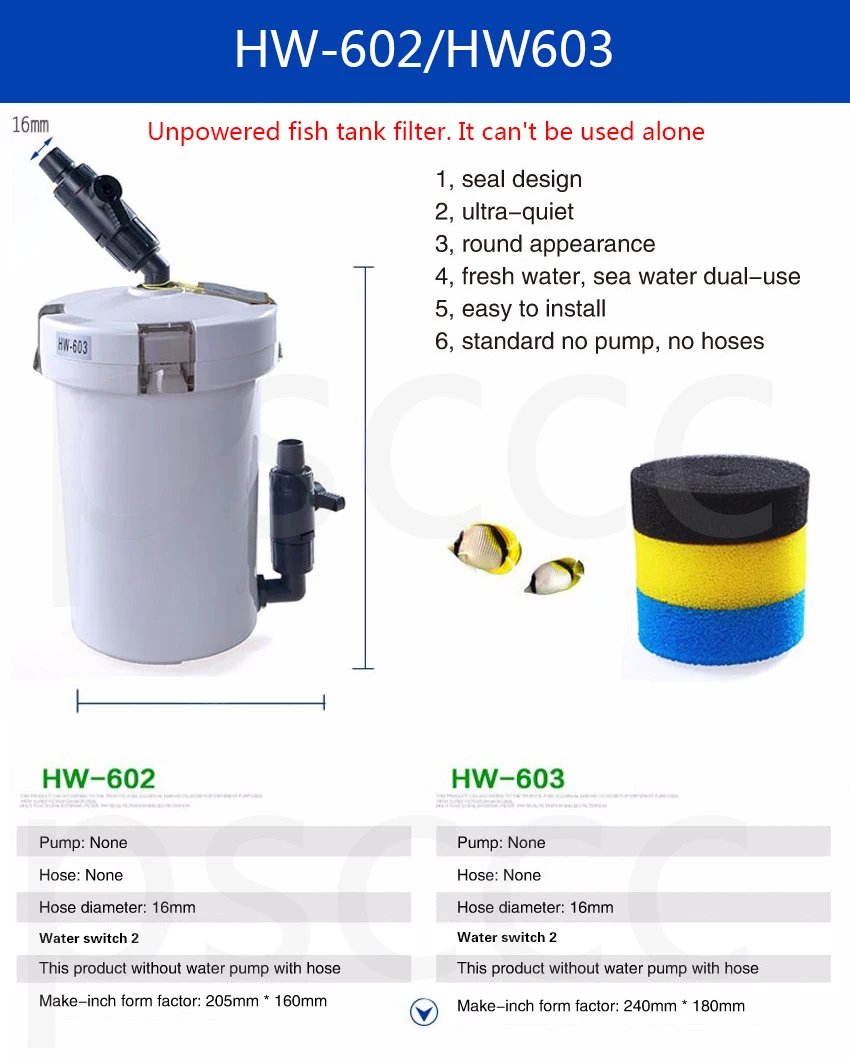 Title 1, SUNSUN Brand New 6W External Canister Filter Ta...