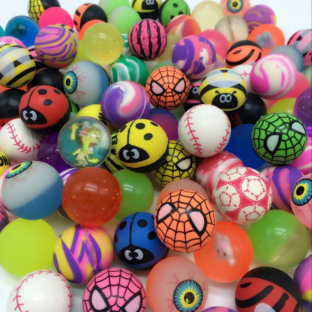 10pcs/lot Funny toy balls mixed Bouncy Ball child elastic
