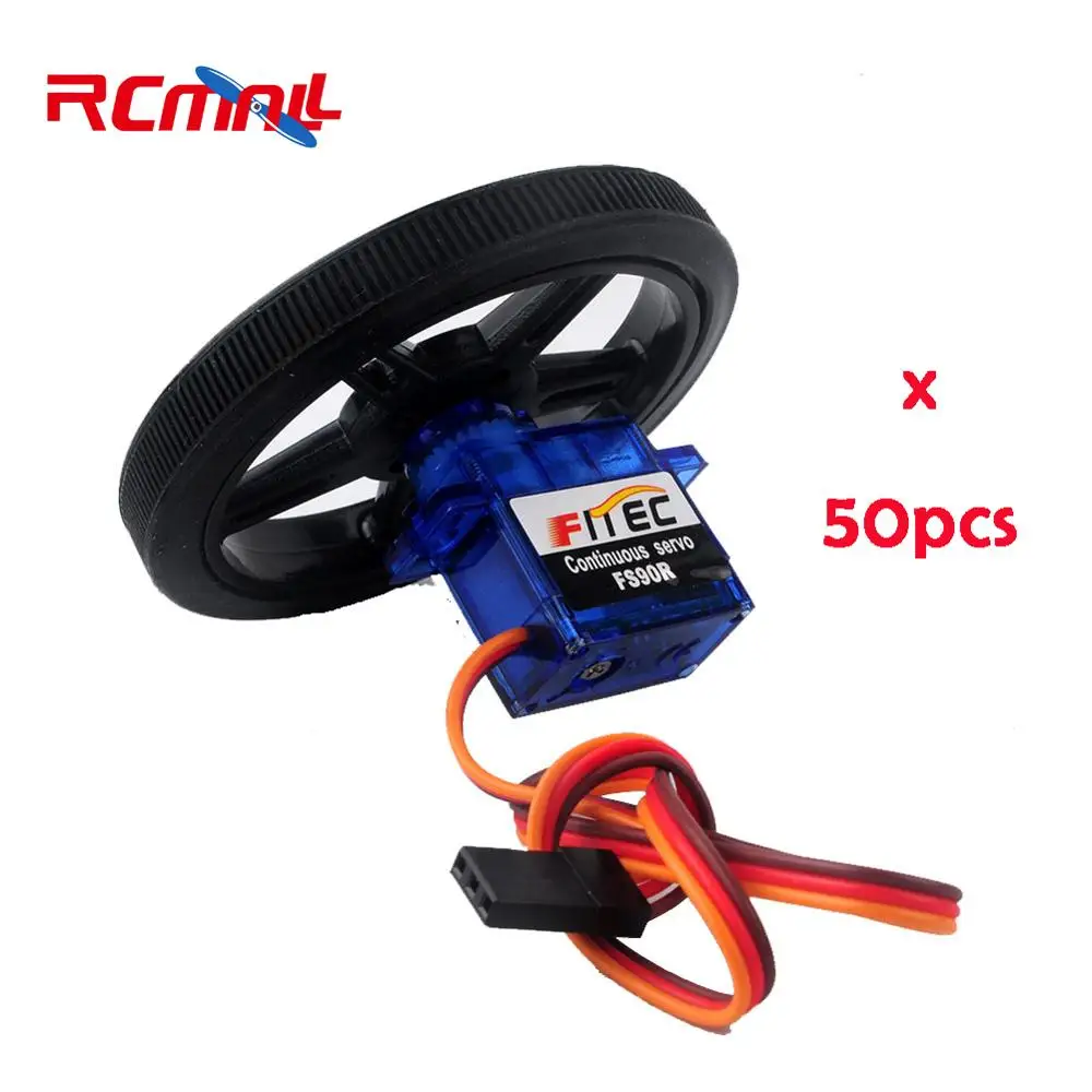Feetech-FS90R-Servo-Wheel-FZ0101-01X50+FZ2913X50