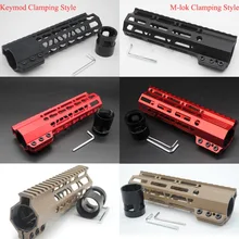 7 ''дюймовый Keymod/M-lok Зажимная черная/красная/загара монолитная верхняя поручень рельсовый прицел система крепления поплавка подходит. 223/5. 56