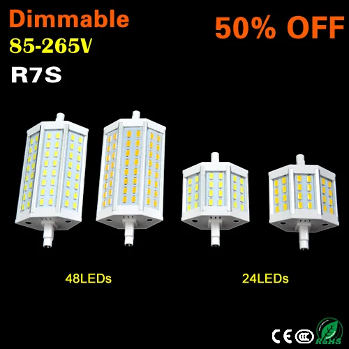 Затемнения 25 Вт R7S J118 LED 118 мм Светодиодные лампы 12 78 J78 85 265 В Открытый Прожекторы