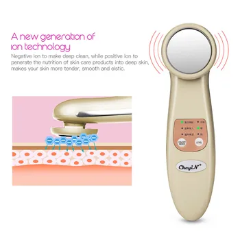 

Multifunction Facial Care Instrument 45 Degree Constant Temperature Therapy Negative ion Export Face Clean Massage Device P36