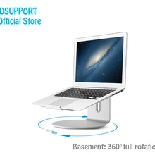 Алюминиевый сплав вращающийся на 360 градусов Регулируемая подставка для ноутбука угол 15 градусов для дома/Office11-17 дюймов ноутбук AP-2S
