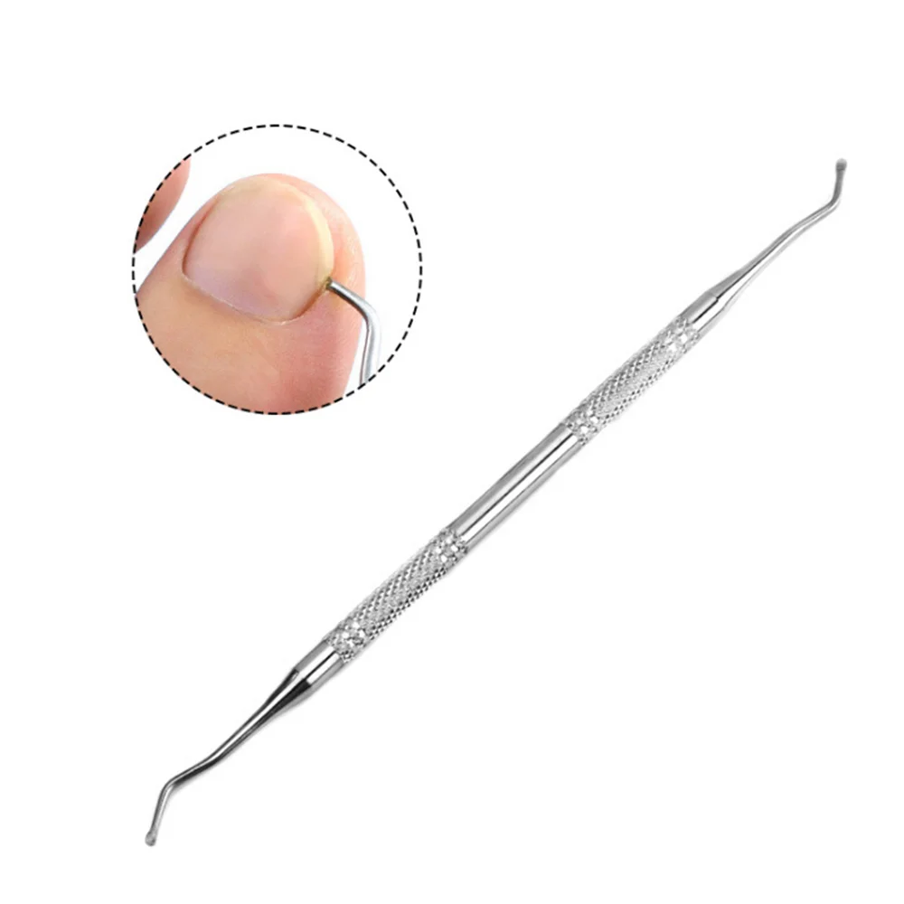 1pcs Dual ended Nail Hook Ingrow Cuticle Pusher Pedicure Toe Care