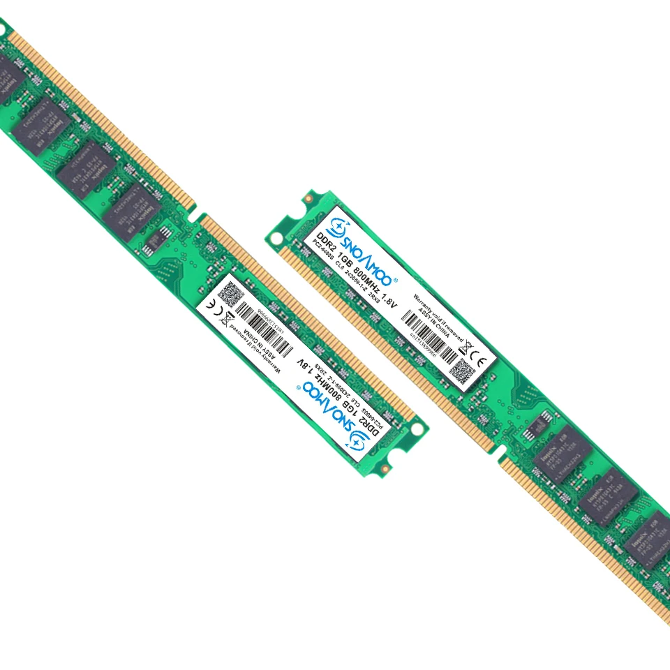 Настольный ПК SNOAMOO DDR2 2x2 Гб ОЗУ 800 МГц 667 PC2 5300U CL6 240Pin 1 8 в память для AMD и Intel