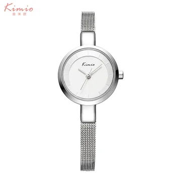 

KIMIO women quartz watches Hot Elegant Mesh Bracelet Band Ladies Wristwatches Simple Design dress watch 2017 female gift clock
