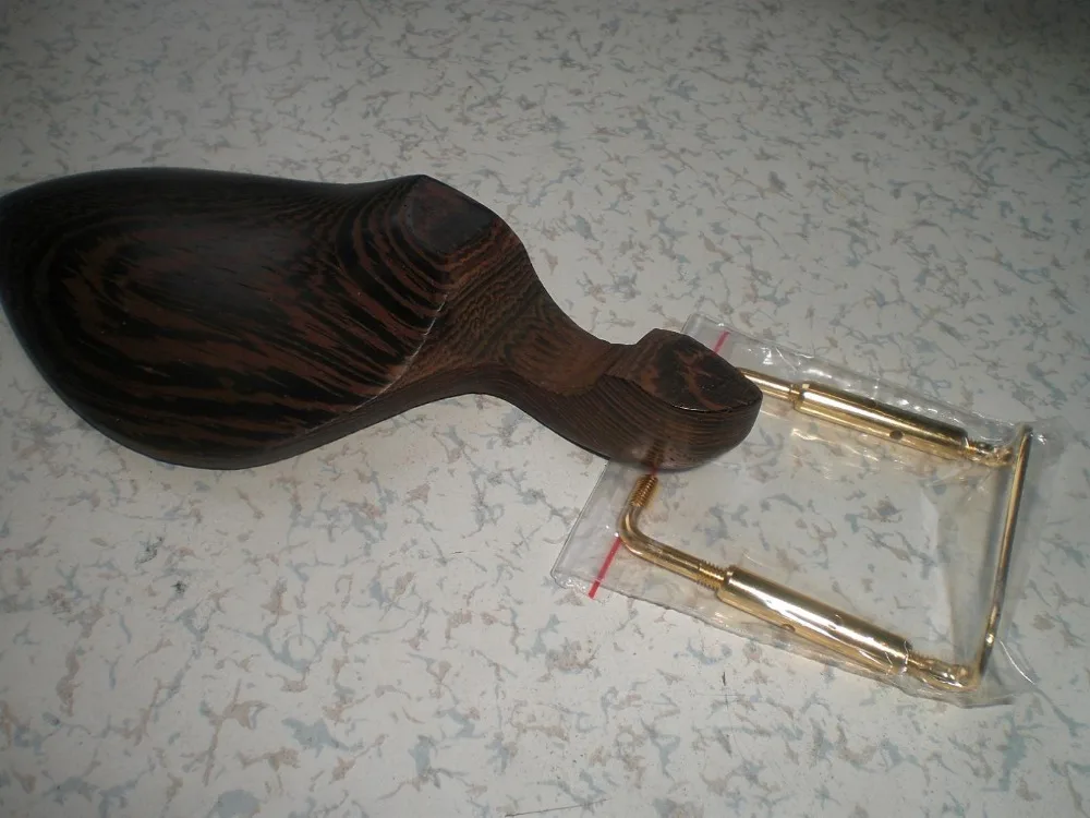 Buy 6 PCs Wenge Wood Chin rest 4/4 with Gold Color
