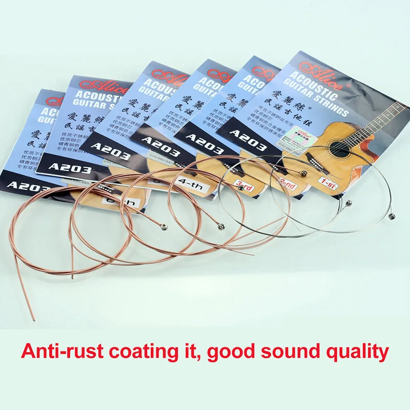 

Orphee Guitar Strings Stainless Steel Wire Phosphor Bronze Alloy Steel Core Folk Strings Electric Guitar Accessories