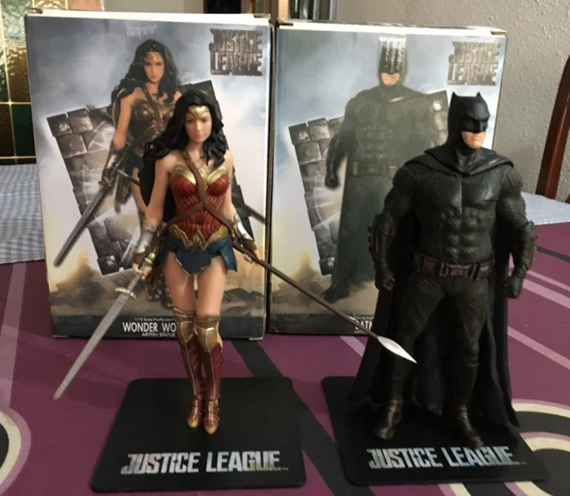 7inch 18cm ARTFX STATUE Justice League Aquaman Cyborg Superman Batman Wonder Woman Flash 1 10 Scale Action Figure Toy Doll (20)