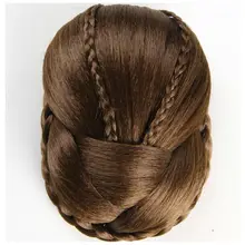 Chignon J-36 Synthetic Chignon Hair Bun Hairpiece Benhancers Princess Bridal Hair Pad Clip In Hair Pony Bun Drawstring Buns