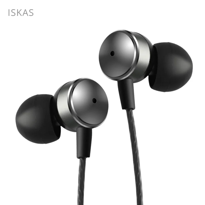 

ISKAS Headphones With Microphone Bass Earbud Music Technology Gaming Electronics Phone Cell Phones Good 3.5mm Dynamics Headset