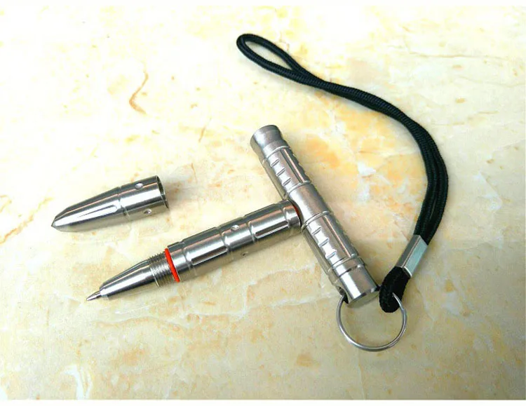 ccgk tactical defense pen multi-functional stainless steel emergency hammer broken window tungsten steel head self-defense tools (4)