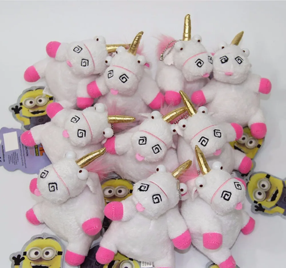 plush unicorn keyring