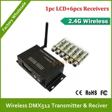 DHL Fast Free Shipping 3PINS XLR Wireless DMX Receiver and Transmitter