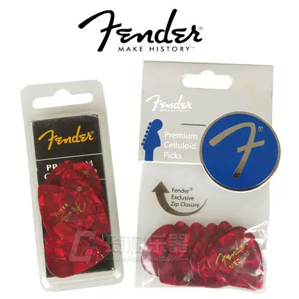 

Fender 351 Shape Premium Celluloid Picks - Red Moto(12 pack)