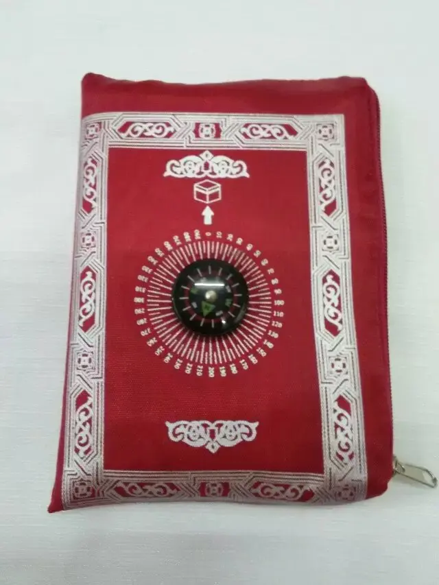 24 шт/лот смешанные 4 цвета Путешествия мусульманский без компаса карманный размер молитвенный коврик