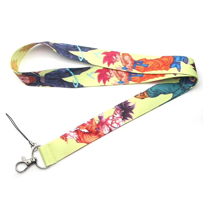 V185 Dragon Ball японский аниме Lanyards для брелка ID карты пройти мобильный телефон USB бейдж держатель повесить веревку шнурок